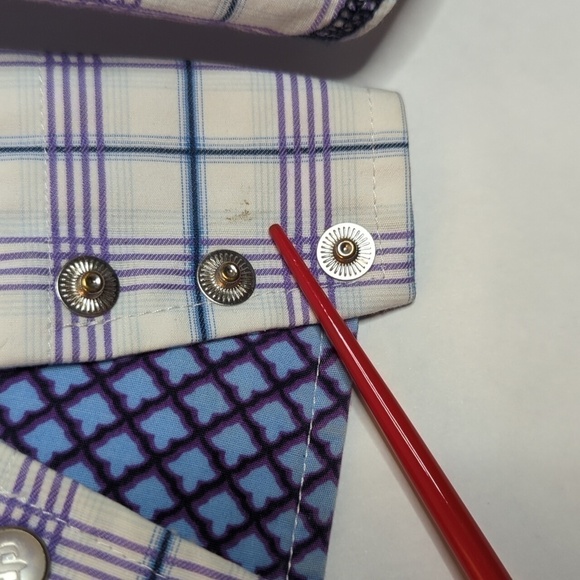 Stetson Men Button Down Shirt Plaid - Picture 6 of 8